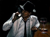 Fabian Perez Fabian Perez Man in White Suit VI